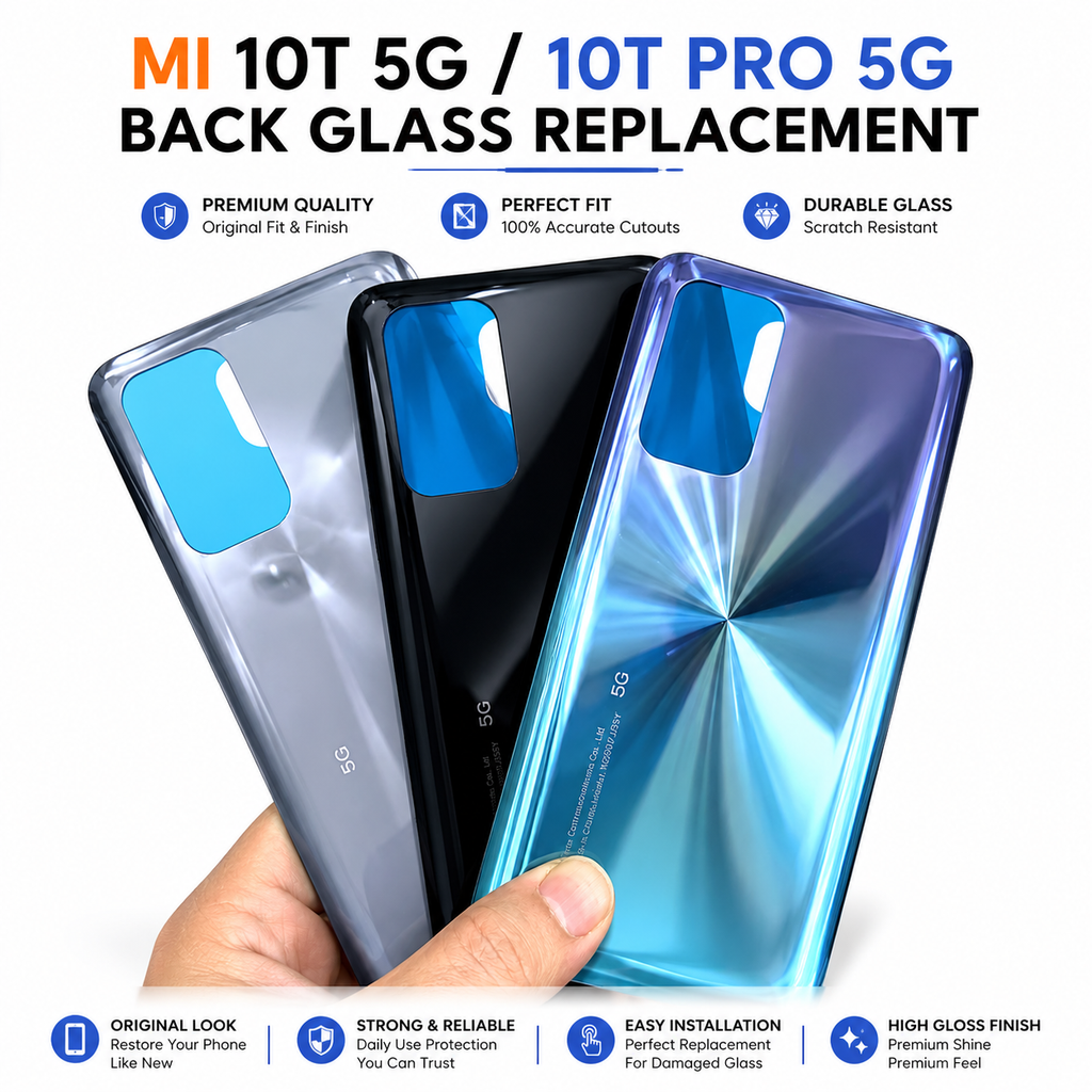 Xiaomi Mi 10T 5G / 10T Pro 5G Back Glass Replacement | Prime Parts