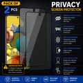 Redmi 12 Privacy Tempered Glass Screen Protector (Pack of 2) | Anti Spy | 9H HD Protection | Bubble Free | PrimeParts