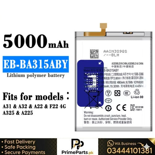 Samsung A31 / A32 Battery Replacement | EB-BA315ABY | 5000mAh | Prime Parts