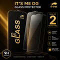 Samsung S25 FE Its Me OG Tempered Glass Screen Protector (Pack of 2) | 9H Hardness | HD Clear | Bubble Free | Full Glue | PrimeParts
