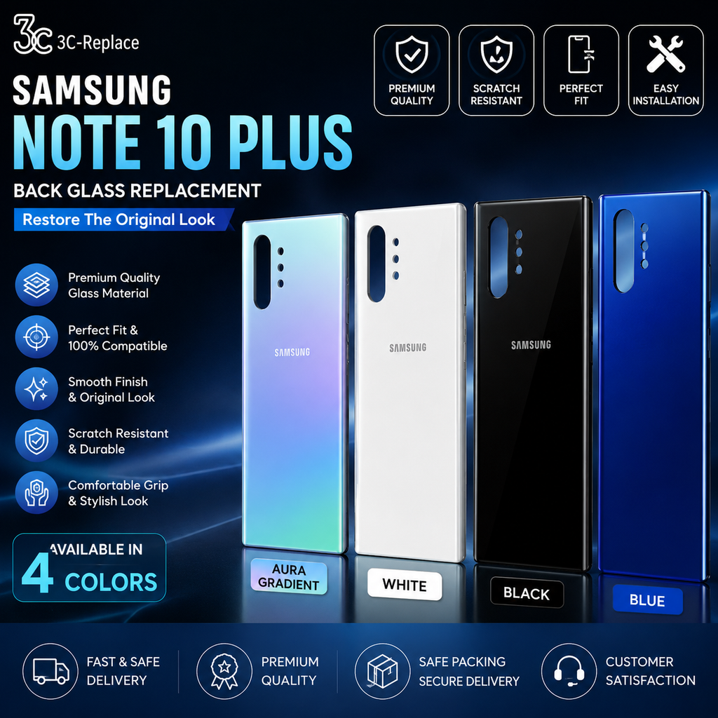 Samsung Note 10 Plus Back Glass Replacement | Prime Parts